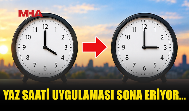 SAATLER BU GECE GERİ ALINACAK