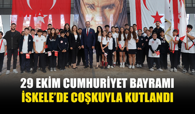 İSKELE’DE CUMHURİYET BAYRAMI’NA NEDENİYLE TÖREN DÜZENLENDİ