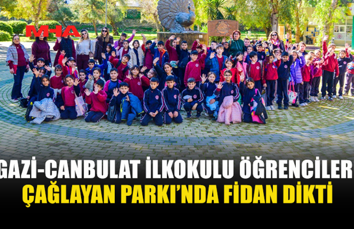 GAZİ-CANBULAT İLKOKULU ÖĞRENCİLERİ ÇAĞLAYAN PARKI’NDA FİDAN DİKTİ