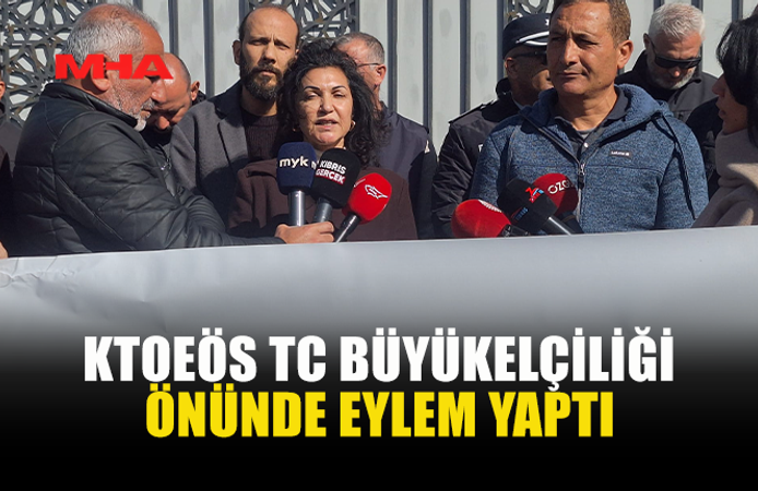 KTOEÖS EYLEMİNDE MUHACERET POLİTİKALARI PROTESTO EDİLDİ