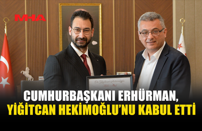 CUMHURBAŞKANI TUFAN ERHÜRMAN, MİLLİ ATLET YİĞİTCAN HEKİMOĞLU İLE GÖRÜŞTÜ