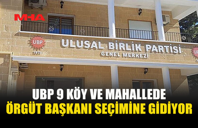UBP 9 KÖY VE MAHALLEDE SANDIĞA GİDİYOR