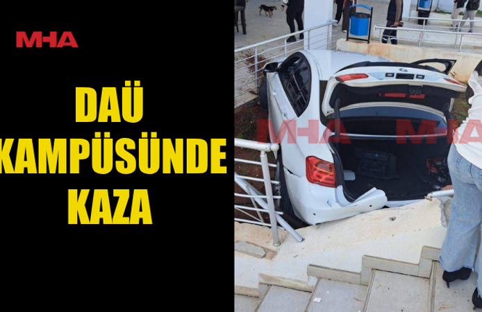 DAÜ’DE KORKUTAN KAZA: YAYALAR YARALANDI