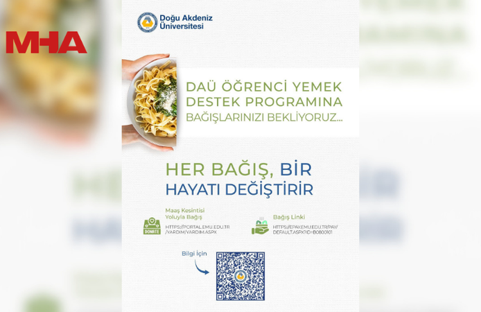 DAÜ ÜCRETSİZ YEMEK PROGRAMI DEVAM EDİYOR