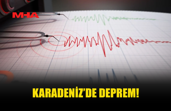 KARADENİZ’DE 3,9 BÜYÜKLÜĞÜNDE DEPREM