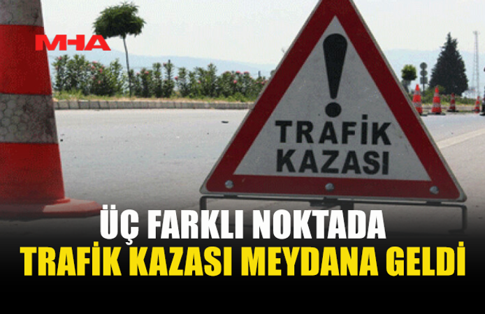LEFKOŞA, GİRNE VE ALSANCAK’TA TRAFİK KAZASI MEYDANA GELDİ