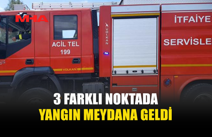 BALIKESİR, MUTLUYAKA VE İSKELE’DE YANGINLAR MEYDANA GELDİ