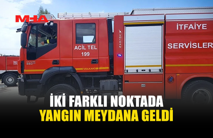 HAMİTKÖY VE HASPOLAT’TA YANGIN MEYDANA GELDİ