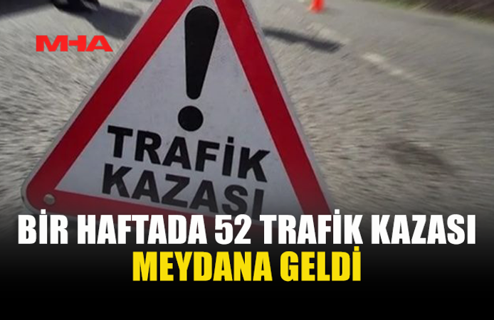 KKTC’DE BİR HAFTADA 52 TRAFİK KAZASI: 19 YARALI