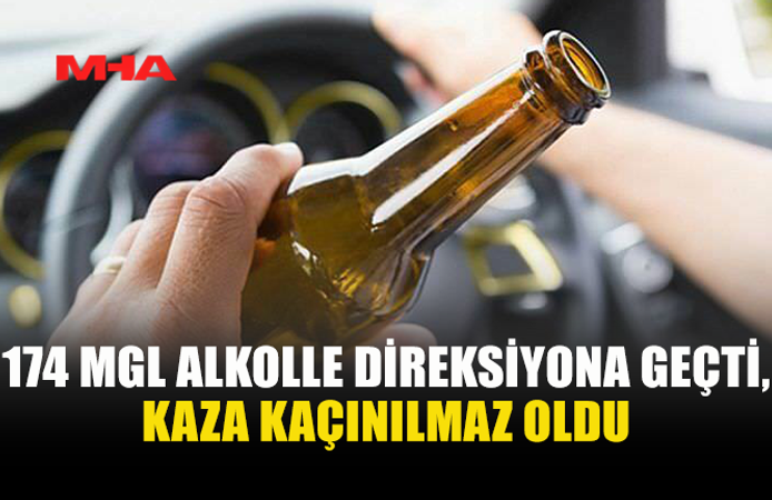GAZİMAĞUSA-KARPAZ YOLUNDA ALKOLLÜ SÜRÜCÜ KAZA YAPTI