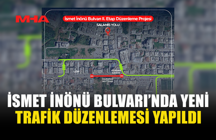 GAZİMAĞUSA’DA TRAFİK AKIŞINA YENİ DÜZENLEME
