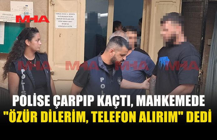 POLİSE ÇARPAN ZANLIDAN DİKKAT ÇEKEN SAVUNMA
