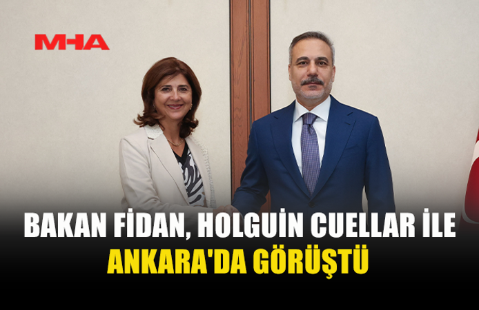 FİDAN, HOLGUIN İLE KIBRIS’I KONUŞTU