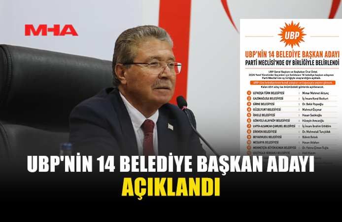 ÜSTEL 14 BELEDİYE BAŞKAN ADAYINI AÇIKLADI
