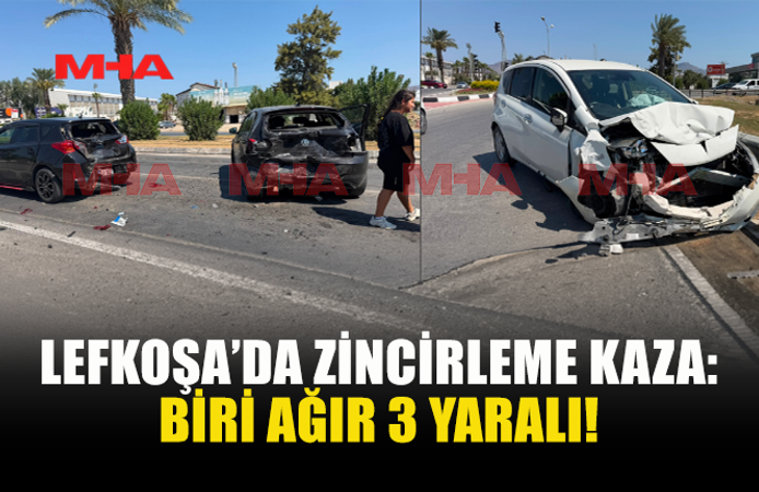 LEFKOŞA KAPALI SPOR SALONU ÇEMBERİ’NDE KAZA