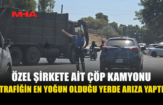 ARIZALANAN ÇÖP KAMYONU İÇİN GÖREV YİNE POLİSE DÜŞTÜ