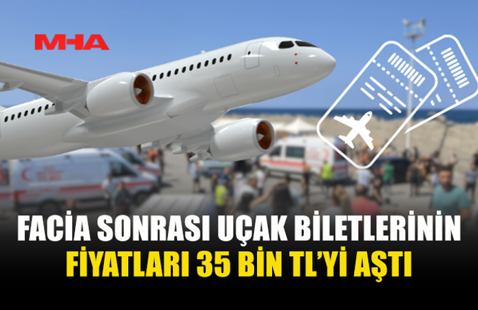 MERSİN-ERCAN UÇUŞLARINDA BİLET FİYATLARI 35 BİN TL’Yİ GÖRDÜ