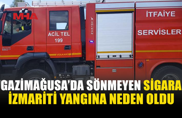 SÖNMEYEN SİGARA İZMARİTİ YATAĞI TUTUŞTURDU