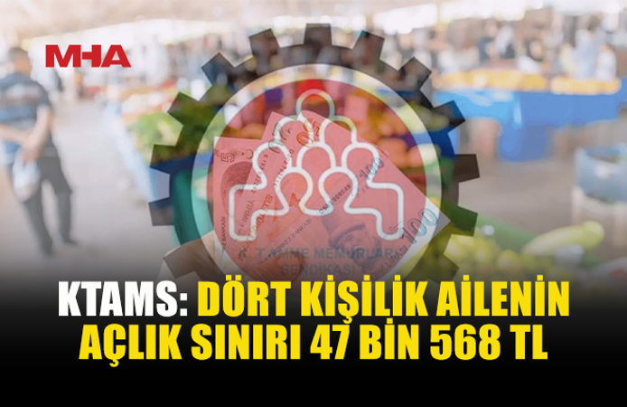 KTAMS AÇLIK VE YOKSULLUK SINIRINI AÇIKLADI