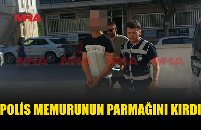 POLİSİN SERÇE PARMAĞINI KIRAN ZANLI TEMİNATA BAĞLANDI