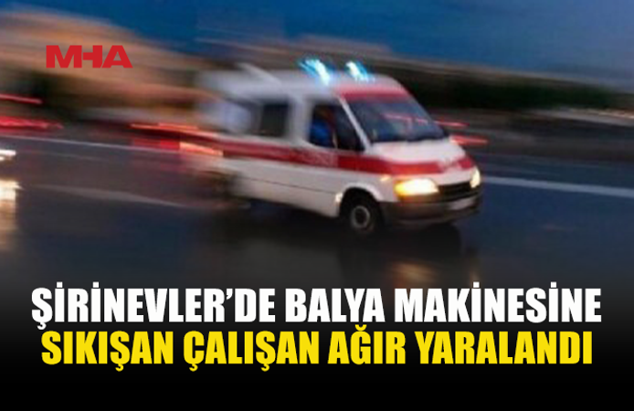 ÇALIŞTIĞI AĞILDA BALYA MAKİNESİNE SIKIŞTI, AĞIR YARALANDI