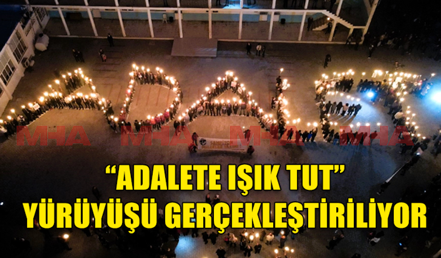 GAZİMAĞUSA'DA, ŞAMPİYON MELEKLER İÇİN “ADALETE IŞIK TUT” YÜRÜYÜŞÜ GERÇEKLEŞTİRİLİYOR