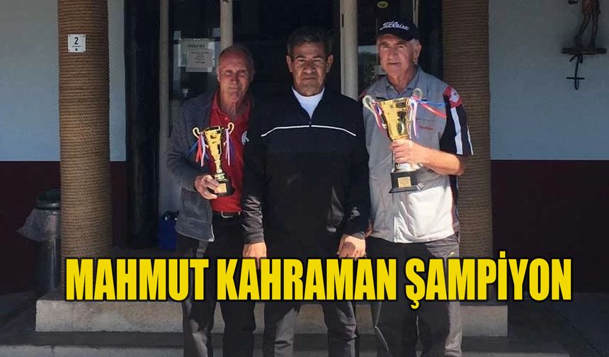 CMC’de Monthly Medal Golf Turnuvası şampiyonu Mahmut Kahraman