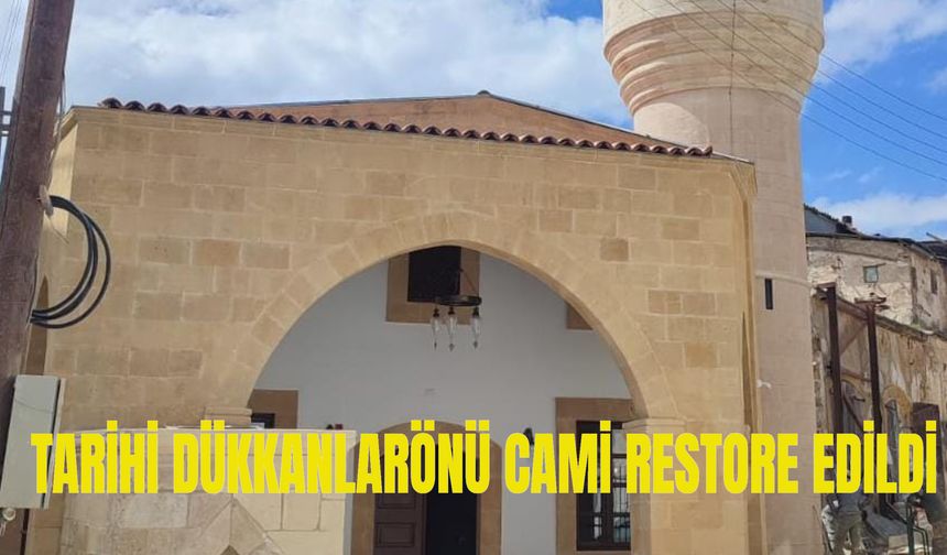 Tarihi Dükkanlarönü Cami restore edildi