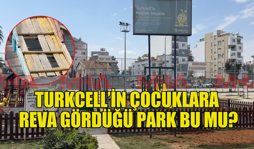 Turkcell  tarafından yapılan park bakımsız ve atıl durumda
