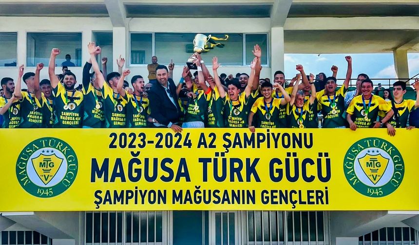 2023-2024 A2 Futbol lig şampiyonu Mağusa Türk Gücü oldu