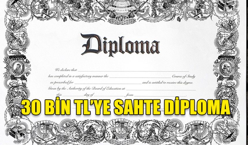 KKTC'DEN SONRA SAHTE DİPLOMA OLAYI ŞİMDİ DE TÜRKİYE'DE  PATLAK VERDİ