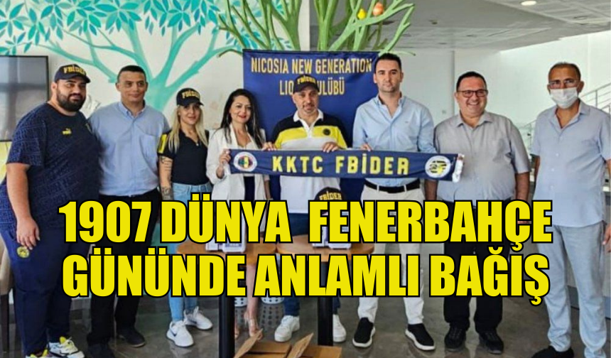 FENERBAHÇELİ TARAFTARLARDAN ANLAMLI BAĞIŞ