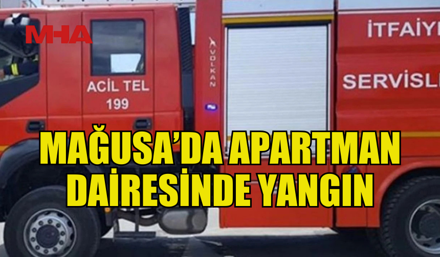 APARTMAN DAİRESİNDE YANGIN MEYDANA GELDİ
