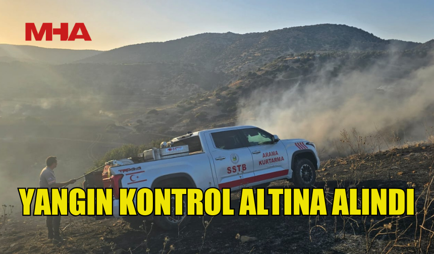 AVTEPE - KURUOVA ARASINDA ÇIKAN YANGIN KONTROL ALTINA ALINDI