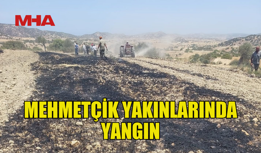 MEHMETÇİK YAKINLARINDA ARAZİ YANGINI