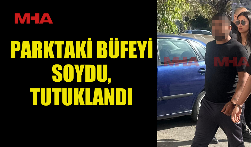 BÜFENİN KAPISINI KIRDI, PARALARI ALDI