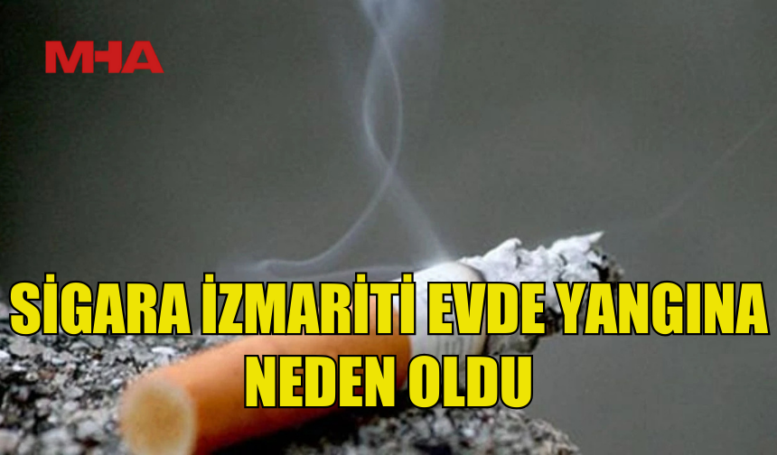 SİGARA İZMARİTİ YANGINA NEDEN OLDU