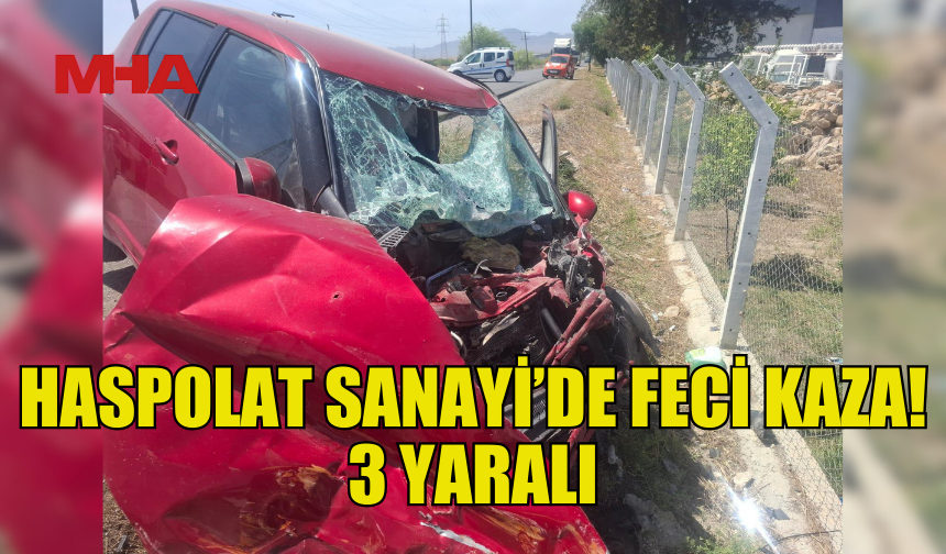 KONTROLDEN ÇIKAN ARAÇ OTOBÜSLE ÇARPIŞTI: 1’İ AĞIR 3 YARALI