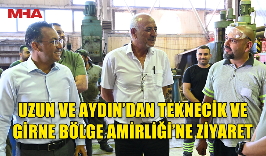 KIB-TEK YÖNETİM KURULU BAŞKANI GÜRSEL UZUN VE GENEL MÜDÜRÜ DALMAN AYDIN TEKNECİK VE GİRNE BÖLGE AMİRLİĞİNİ ZİYARET ETTİ