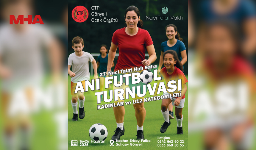 27. NACİ TALAT HALI SAHA FUTBOL ANI TURNUVASI 16 HAZİRAN’DA BAŞLIYOR