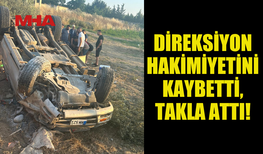 DİPKARPAZ'DA ALKOLLÜ İÇKİ TESİRİ ALTINDA KAZA, 2 YARALI...