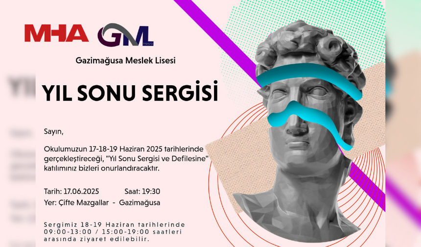 GAZİMAĞUSA MESLEK LİSESİ’NİN YIL SONU SERGİSİ VE DEFİLESİ YAPILACAK