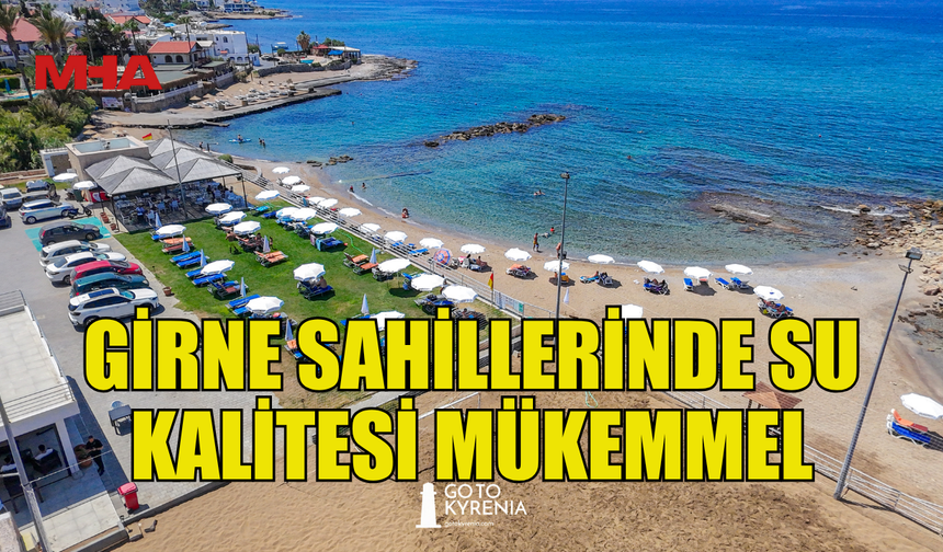 GİRNE SAHİLLERİNDE SU KALİTESİ MÜKEMMEL