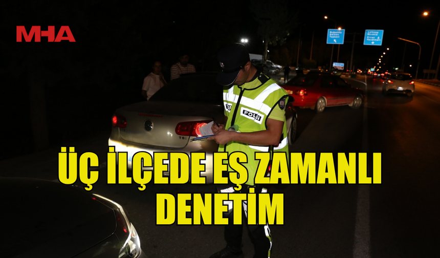 ÜÇ İLÇEDE EŞ ZAMANLI DENETİM YAPILDI