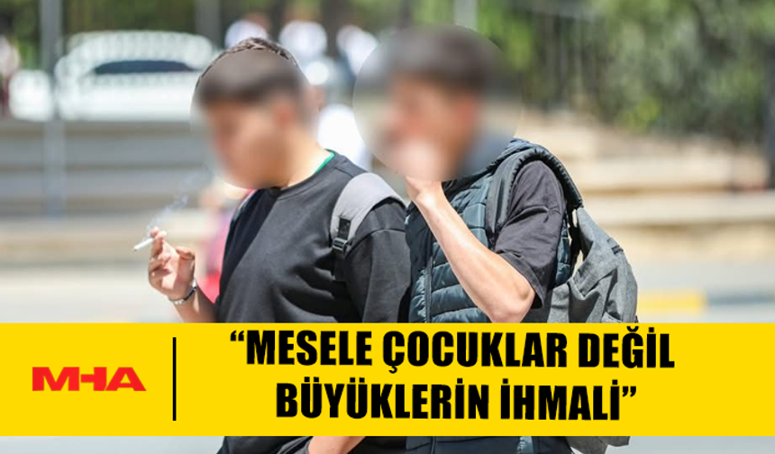 LİSE ÖĞRENCİLERİ OKULDAN ÇIKAR ÇIKMAZ SİGARA YAKTI