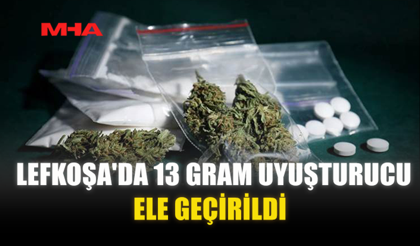 LEFKOŞA'DA 13 GRAM UY*ŞTURUCU ELE GEÇİRİLDİ