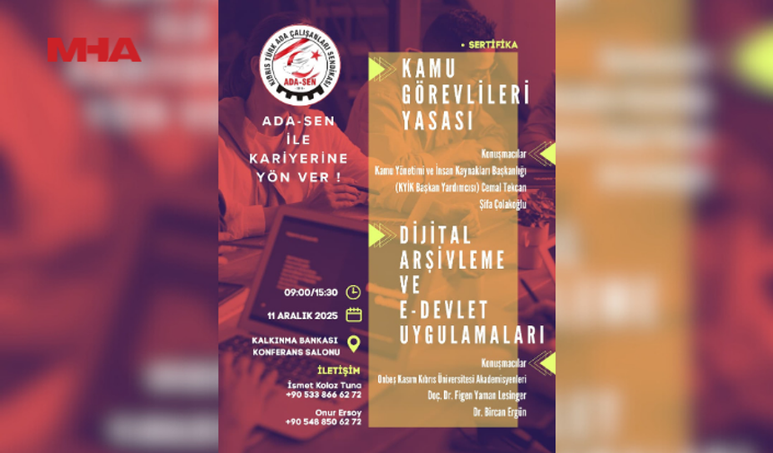 ADA-SEN’DEN KAMU GÖREVLİLERİNE ÇİFT OTURUMLU EĞİTİM SEMİNERİ