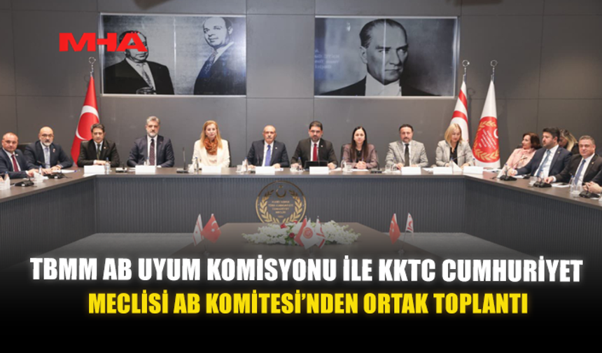 TBMM AB UYUM KOMİSYONU İLE KKTC CUMHURİYET MECLİSİ AB KOMİTESİ’NDEN ORTAK TOPLANTI