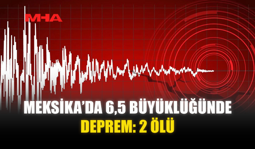 MEKSİKA’DA 6,5 BÜYÜKLÜĞÜNDE DEPREM: 2 ÖLÜ
