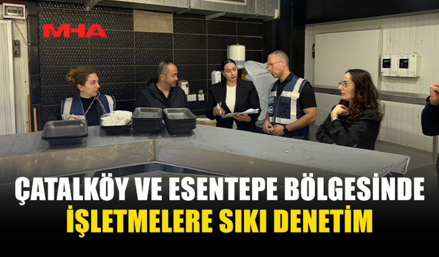 ÇATALKÖY-ESENTEPE’DE RESTORANLAR DENETLENDİ